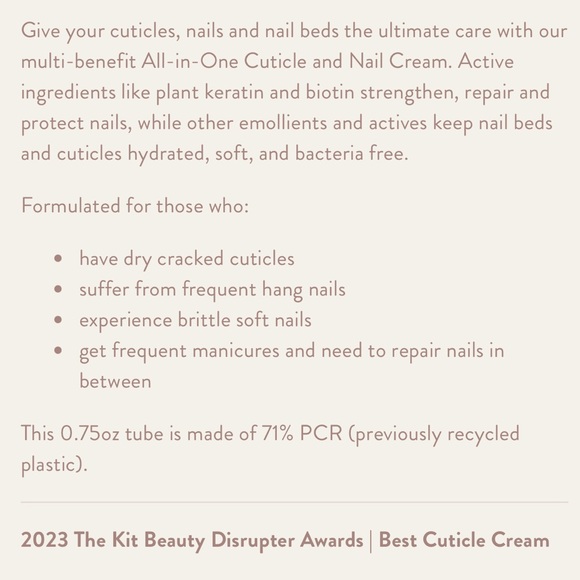 NIB! Paume All-in-One Cuticle & Nail Cream - Picture 4 of 6